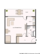 Der Grundriss der Wohnung - ***Vermietete 1-Zimmer-Wohnung südlich von Rosenheim- Ihre Kapitalanlage?***