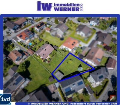 ***Ruhiges, großzügiges Hinterliegergrundstück für 9×12-Meter-EFH***, 83071 Stephanskirchen/ Schloßberg, Wohngrundstück