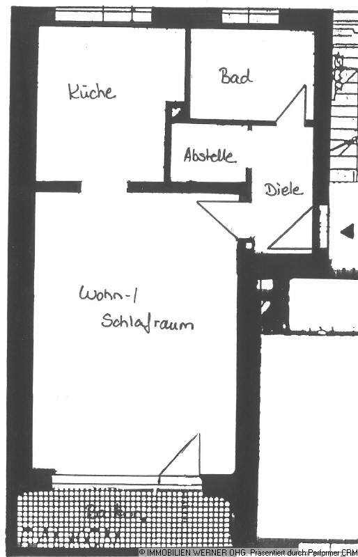Der Grundriss der Wohnung