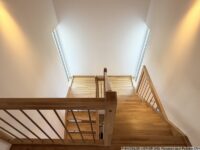 Die Treppe ins Dachgeschoss