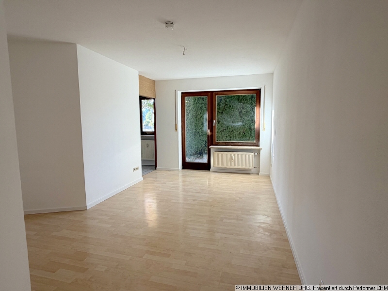Der Wohnraum beim Betreten