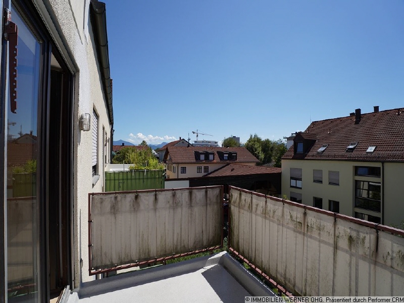 Der Balkon mit Bergblick