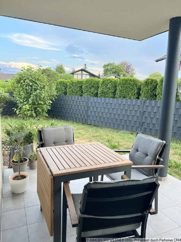 Blick auf die Terrasse