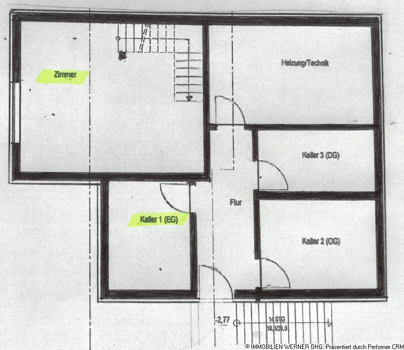 Grundriss Kellergeschoss