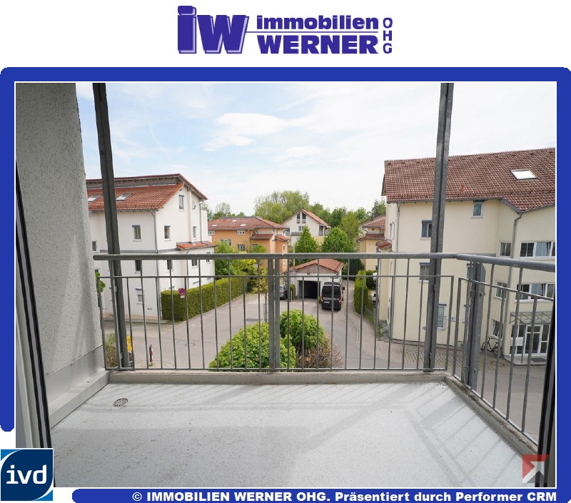 Überdachter Süd-Balkon