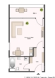 Der Grundriss der Wohnung - ***Vermietete, helle 1-Zimmer-Wohnung im 6.OG mit Blick, Balkon und Stellplatz***