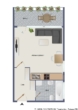 Der Grundriss der Wohnung - ***Vermietete 1-Zimmer-Wohnung mit Balkon und Stellplatz***