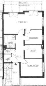 Der Grundriss der Wohnung