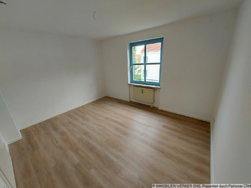 Das Schlafzimmer unmöbliert